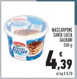 Conad Mascarpone Santa Lucia Galbani offerta