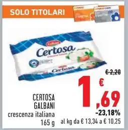 Conad CERTOSA GALBANI offerta