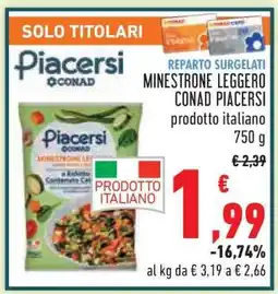 Conad Minestrone Leggero Conad Piacersi offerta