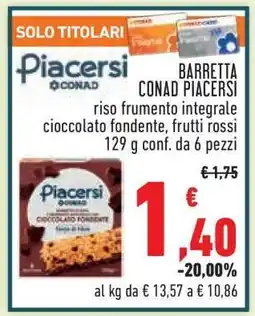 Conad BARRETTA CONAD PIACERSI offerta