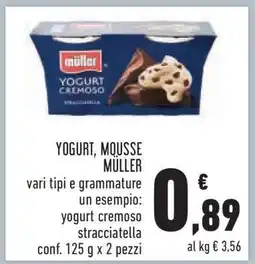 Conad Yogurt, Mousse Müller offerta