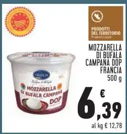 Conad MOZZARELLA DI BUFALA CAMPANA DOP FRANCIA offerta