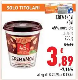Conad CREMANOVI NOVI offerta