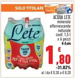 Conad Acqua Lete offerta