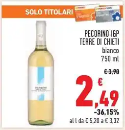 Conad PECORINO IGP TERRE DI CHIETI offerta