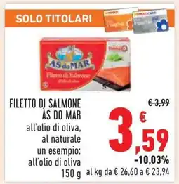 Conad Filetto di Salmone AS do MAR offerta