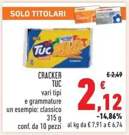 Conad CRACKER TUC offerta