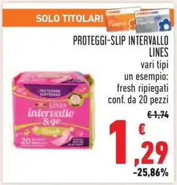 Conad PROTEGGI-SLIP INTERVALLO LINES offerta