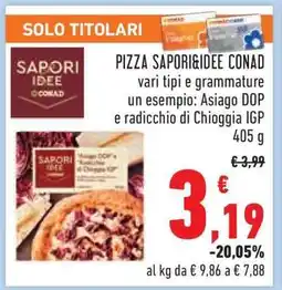 Conad Pizza Sapori Idee Conad offerta