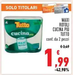 Conad MAXI ROTOLI CUCINA PIÙ TUTTO offerta