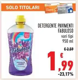 Conad Detergente Pavimenti Fabuloso offerta