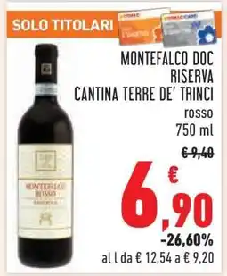 Conad Montefalco DOC Riserva Cantina Terre de' Trinci offerta