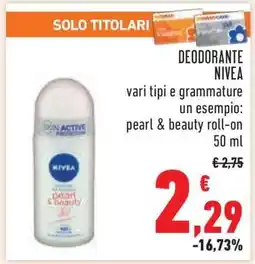 Conad DEODORANTE NIVEA offerta