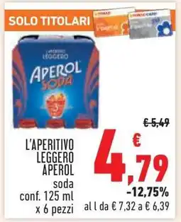 Conad L'APERITIVO LEGGERO APEROL offerta