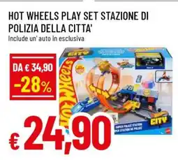 Famila HOT WHEELS PLAY SET STAZIONE DI POLIZIA DELLA CITTA' offerta