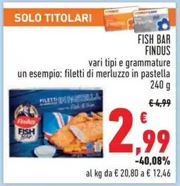 Conad FISH BAR FINDUS offerta