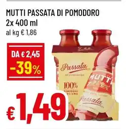 Famila MUTTI passata di pomodoro offerta
