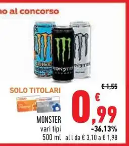 Conad MONSTER offerta