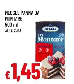 Famila MEGGLE PANNA DA MONTARE offerta