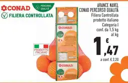 Conad ARANCE NAVEL CONAD PERCORSO QUALITÀ offerta