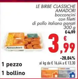 Conad LE BIRBE CLASSICHE AMADORI offerta