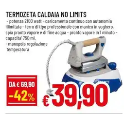 Famila TERMOZETA CALDAIA NO LIMITS offerta