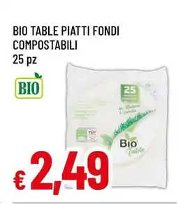 Famila BIO TABLE PIATTI FONDI COMPOSTABILI offerta