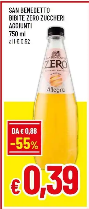 Famila SAN BENEDETTO BIBITE ZERO ZUCCHERI AGGIUNTI offerta