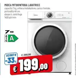 Famila MIDEA MF100W70BA LAVATRICE offerta