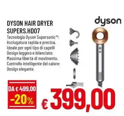 Famila DYSON HAIR DRYER SUPERS. HD07 offerta