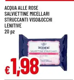 Famila ACQUA ALLE ROSE SALVIETTINE MICELLARI STRUCCANTI VISO&OCCHI LENITIVE offerta