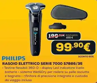 PHILIPS RASOIO ELETTRICO SERIE 7000 S7886/35