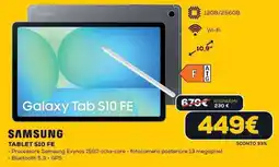 Euronics SAMSUNG TABLET S10 FE offerta