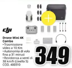 MediaWorld dji Drone Mini 4K Combo offerta