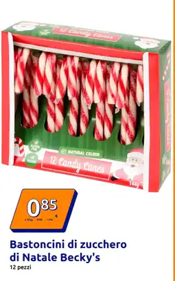 Action Bastoncini di zucchero di Natale Becky's offerta