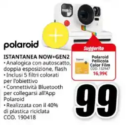 MediaWorld polaroid ISTANTANEA NOW+GEN2 offerta
