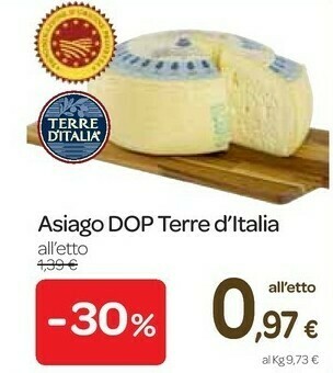 Carrefour Express Asiago dop offerta