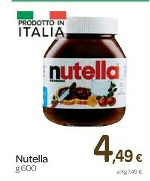 Carrefour Express Nutella offerta