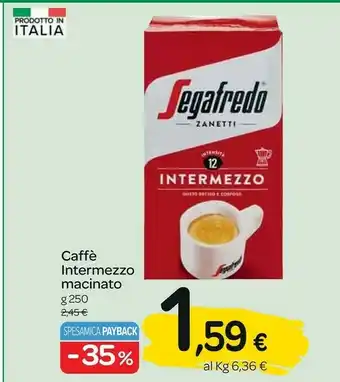 Carrefour Express Caffè intermezzo macinato g 250 offerta