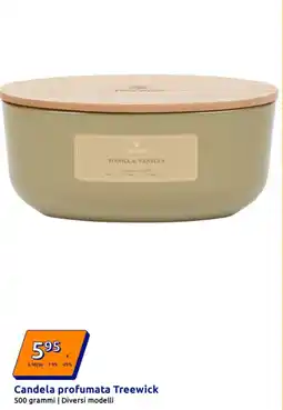 Action Candela profumata Treewick offerta