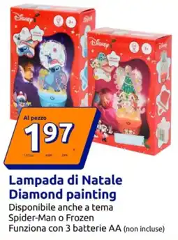 Action Lampada di Natale Diamond painting offerta