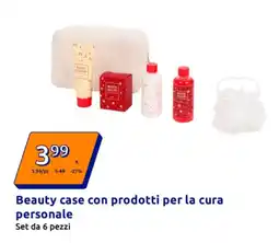 Action Beauty case con prodotti per la cura personale offerta