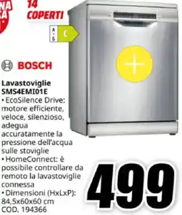 MediaWorld BOSCH Lavastoviglie SMS4EMI01E offerta
