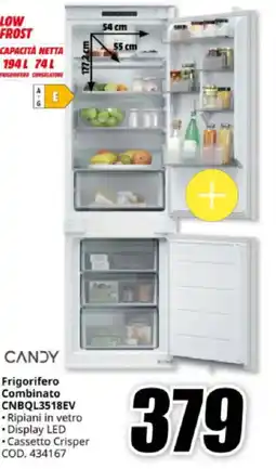 MediaWorld CANDY Frigorifero Combinato CNBQL3518EV offerta