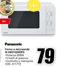 MediaWorld Panasonic Forno a microonde N-SM21QWEPG offerta