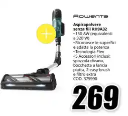 MediaWorld Rowenta Aspirapolvere senza fili RH9A32 offerta