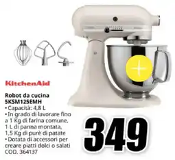 MediaWorld KitchenAid Robot da cucina 5KSM125EMH offerta