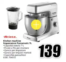 MediaWorld Ariete Kitchen machine Impastatore Pastamatic 7L offerta