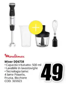 MediaWorld Moulinex Mixer DD6738 offerta