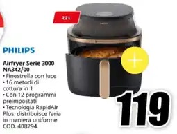 MediaWorld PHILIPS Airfryer Serie 3000 NA342/00 offerta